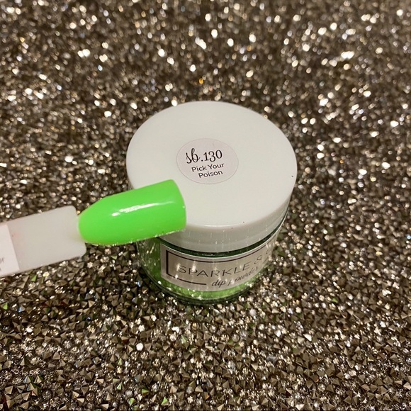 Sparkle & Co. Neon Green Pick Your Poison Nail Dip Acrylic Powder Nwt - Picture 7 of 10